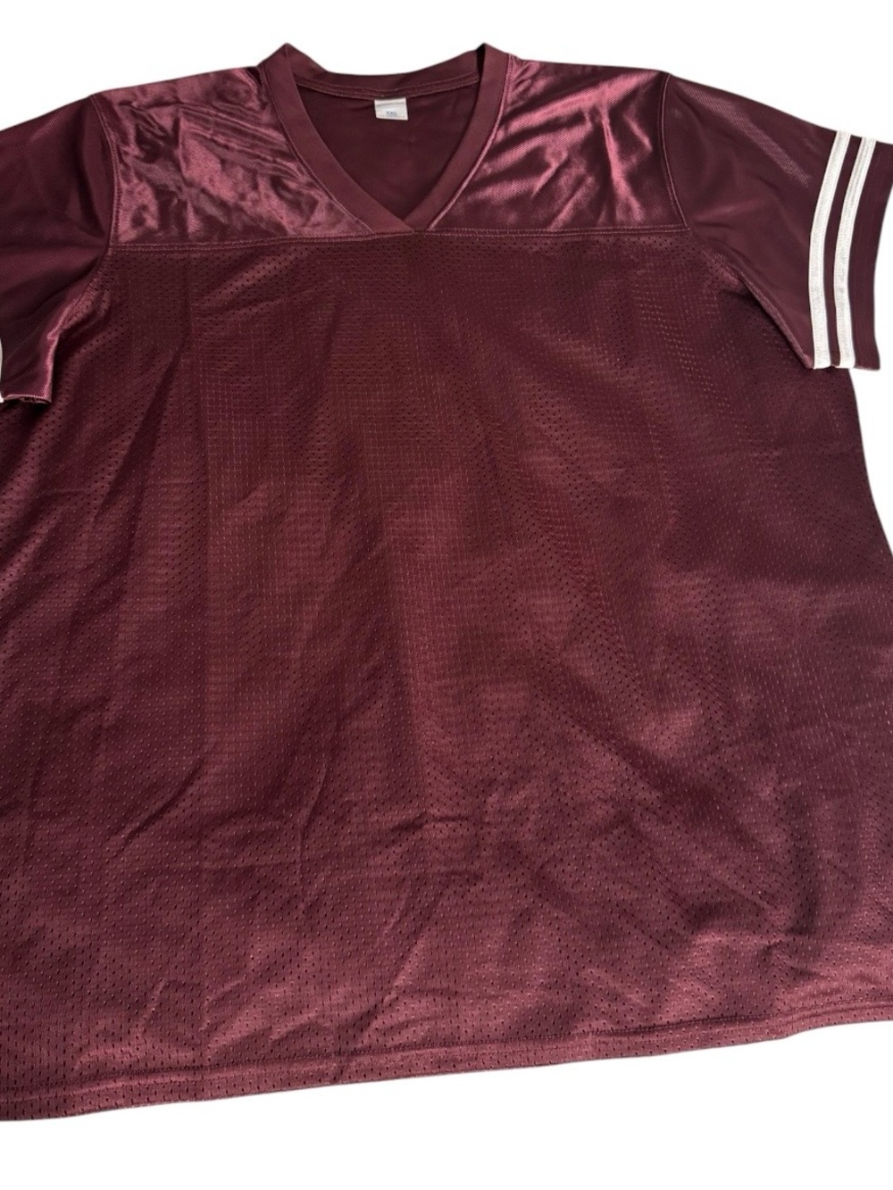 Sport Tel Women’s Maroon Mesh VNeck Football athletic oversized Jersey SZ XXL